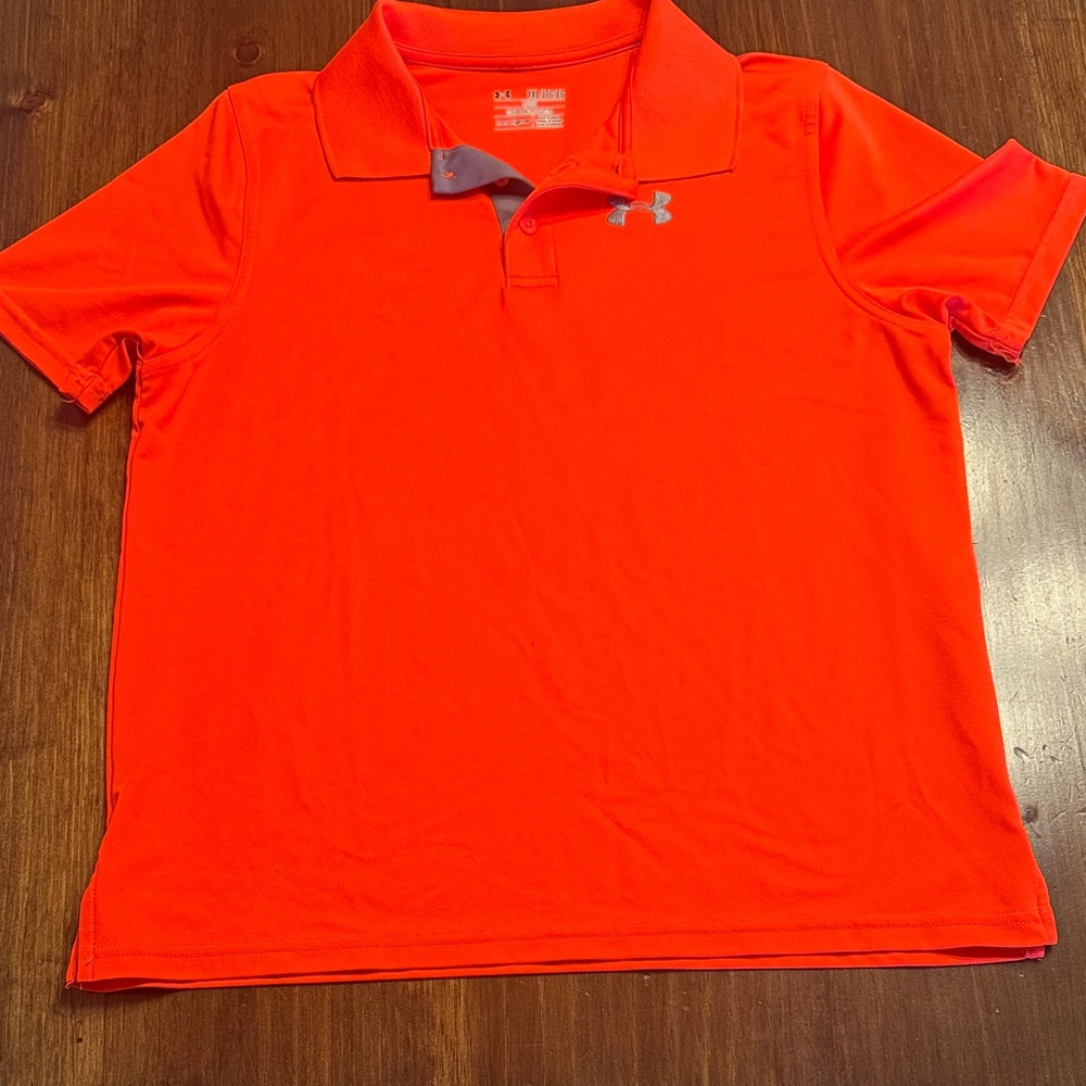 Under Armour Kids' Bright Orange Polo